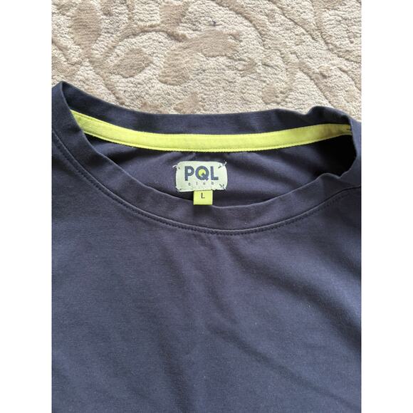 PQL Club Women's Shirt Number Five Tank Navy with Neon Trim Size Large - Picture 5 of 9